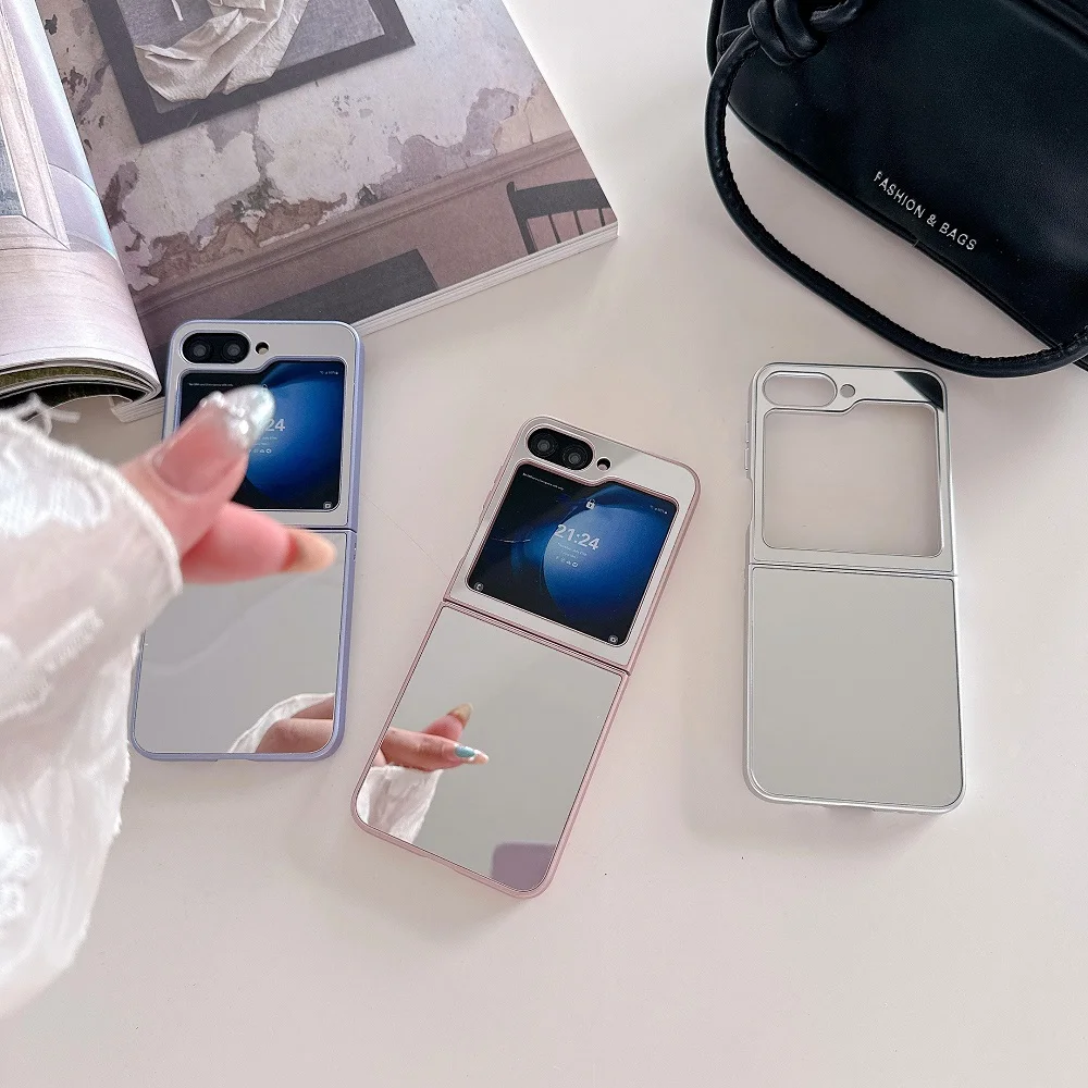 Luxury Mirror Surface Colorful Frame Protective Phone Cover