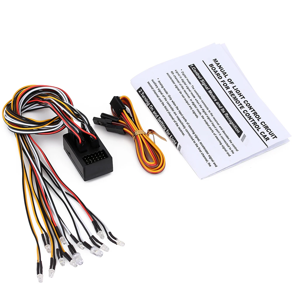 RC카 12 LED 플래시 라이트 키트, 1/10 RC 크롤러 액세서리, D90, D110, D130, 디펜더 하드 바디 쉘, RC 자동차 부품, RC 라이트