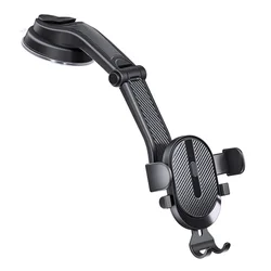 Universal Gravity - Activated Dashboard Car Phone Holder Stand (Suction cup Black)