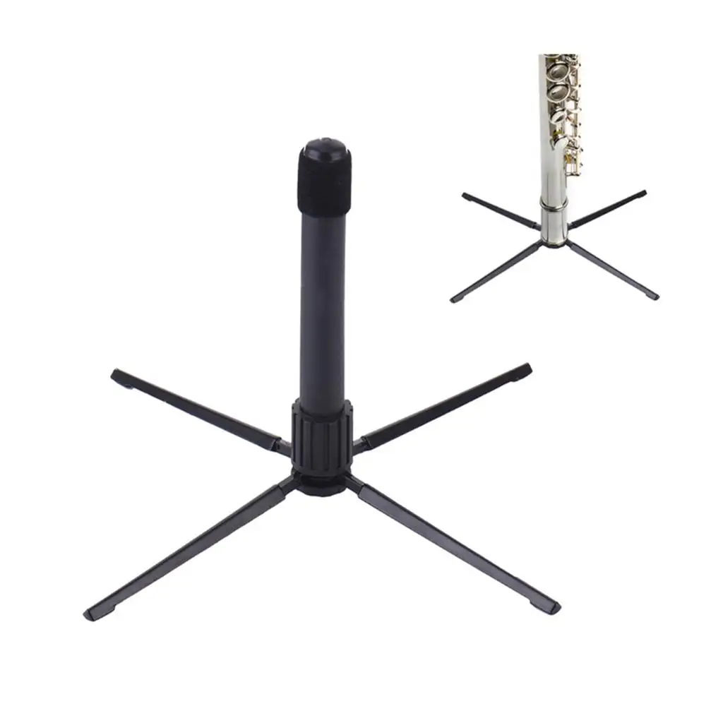 Clarinet Stand Holder Portable Black for Clarinet Parts Accs