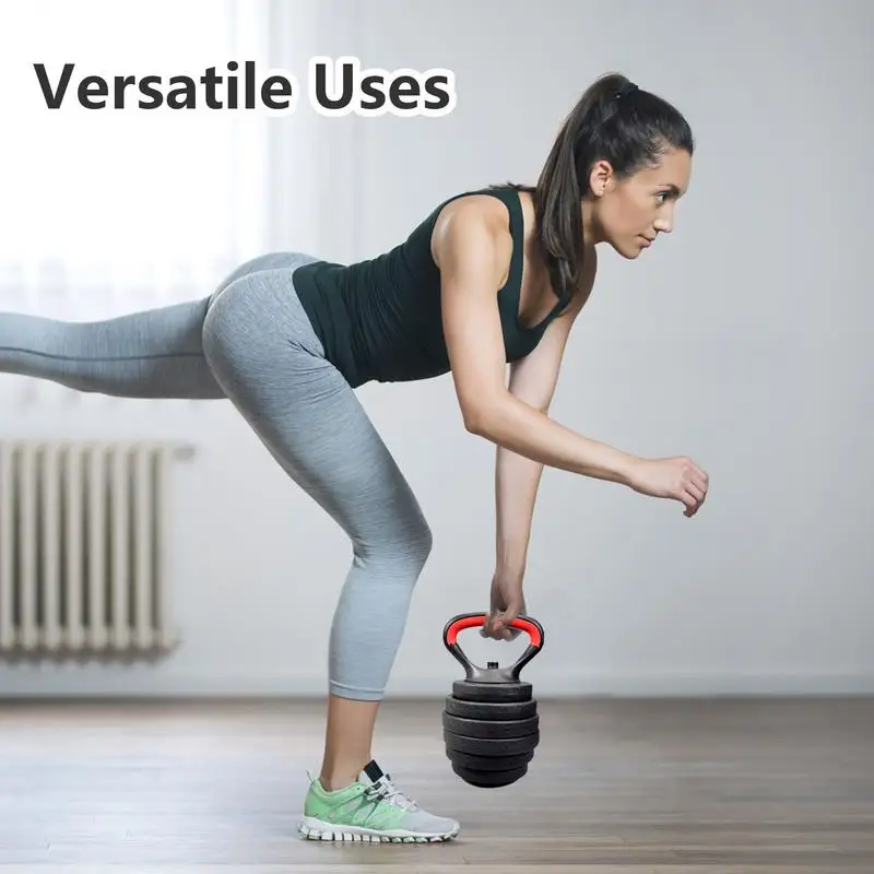 Fitness Workout Handle Adjustable Metal Kettlebell Handle for Weight Plates Arm Strength 2025