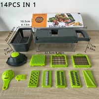 14/15/16 in 1 Multifunctional Vegetable Chopper Slicer Shredder with Basket Fruit Slicer Potato Shredder Carrot Grind Gadgets 6