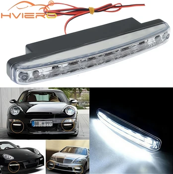 Auto Car Turn Signal Parcheggio retromarcia DRL Luci di marcia diurna Lente 8LED Fari Fendinebbia Lampada per bagagliaio a LED Bianca impermeabile