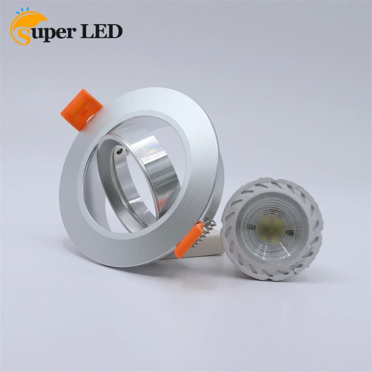 Down Light Can Changeable Bulb GU10 MR16 Holder Aluminum Cut Hole 70mm Fixture Frame gu10 mr16 aluminum recessed spot led downlight frame down light fixture holder fittings