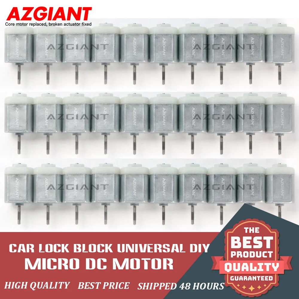 

AZGIANT 30/40pcs Central Locking Door Lock Rearview Mirror Folding for Flat Carbon Brush FC130 12V DIY Micro Motor Accessories