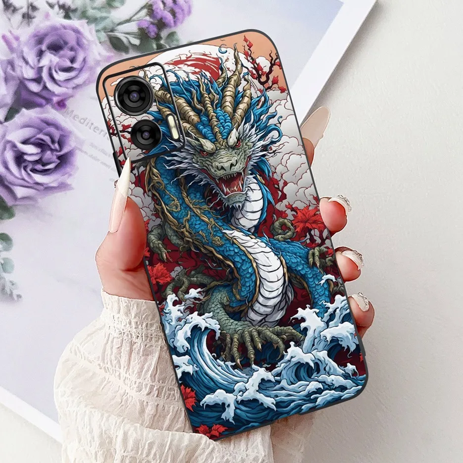 Cute Painted Shockproof Phone Case for Motorola Edge 30 Neo - Soft Protective Cover