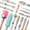 14pcs/set Nail Drill Machine Bit Nail Gel Removal Polishing Tools Pedicure Manicure Rotary Grinding  Buffer Polisher 2
