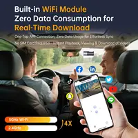Dashcam 1080P avec Vision nocturne, Mini Dashcam cachée, surveillance du stationnement 24 heures sur 24, enregistrement en boucle, capteur de gravité, contrôle par application 4