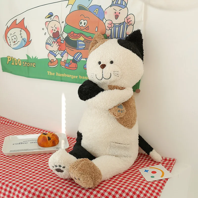 Adorable Long Pillow  Doll Plu Toy Soft Snly Feline Friend Perfect Birthday Gift for Girls Stuffed Animal Collectible