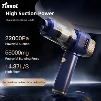 TINSOL 22000PA 3-in-1 Car Vacuum Cleaner Portable Handheld Car Cleaner Strong Suction Mini Wireless Handheld Vacuum Cleaner 1