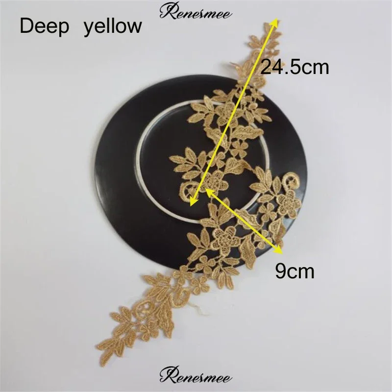 Vibrant Lace Applique Flower Sewing Trims