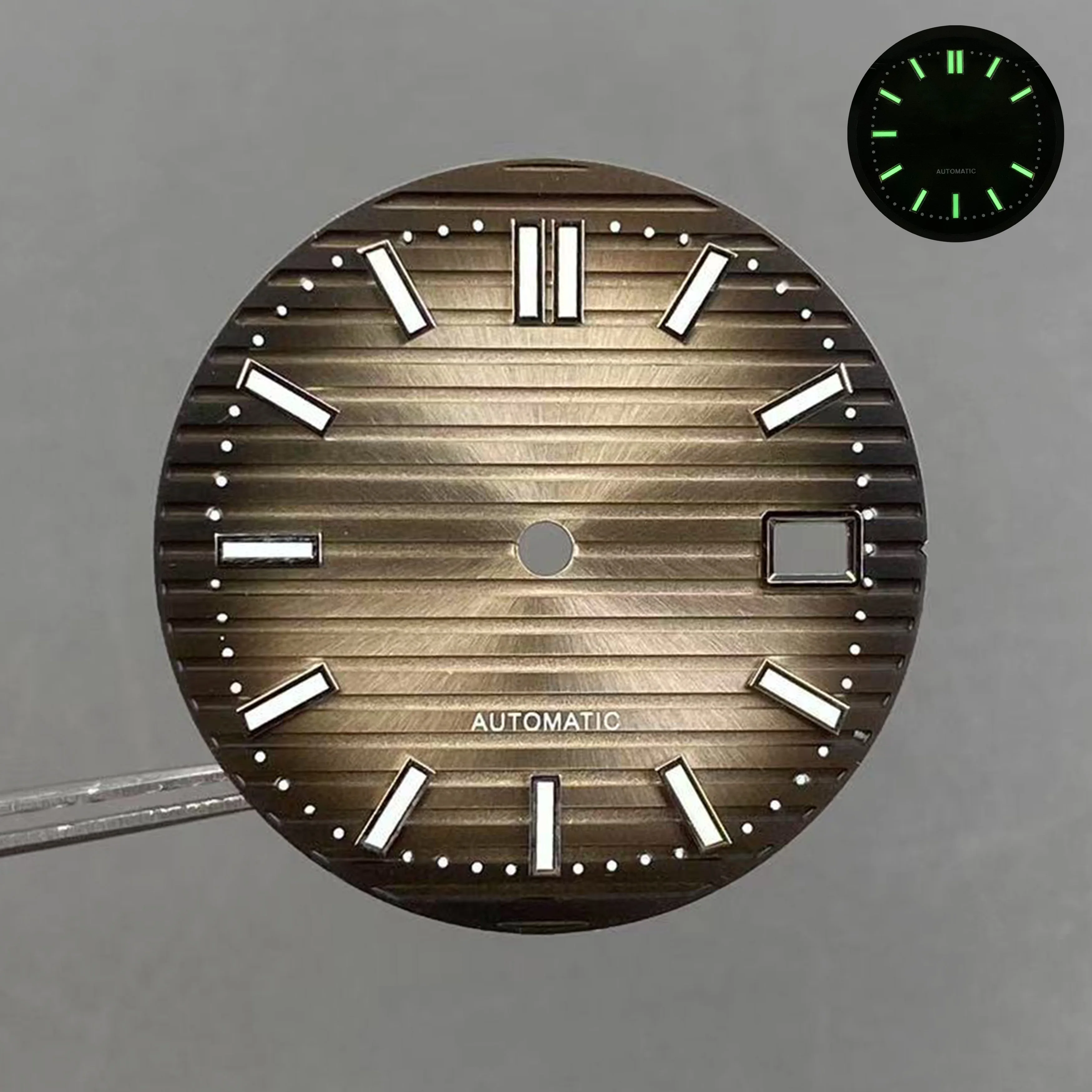 High-Quality Green Luminous Watch Dial - 30.5mm