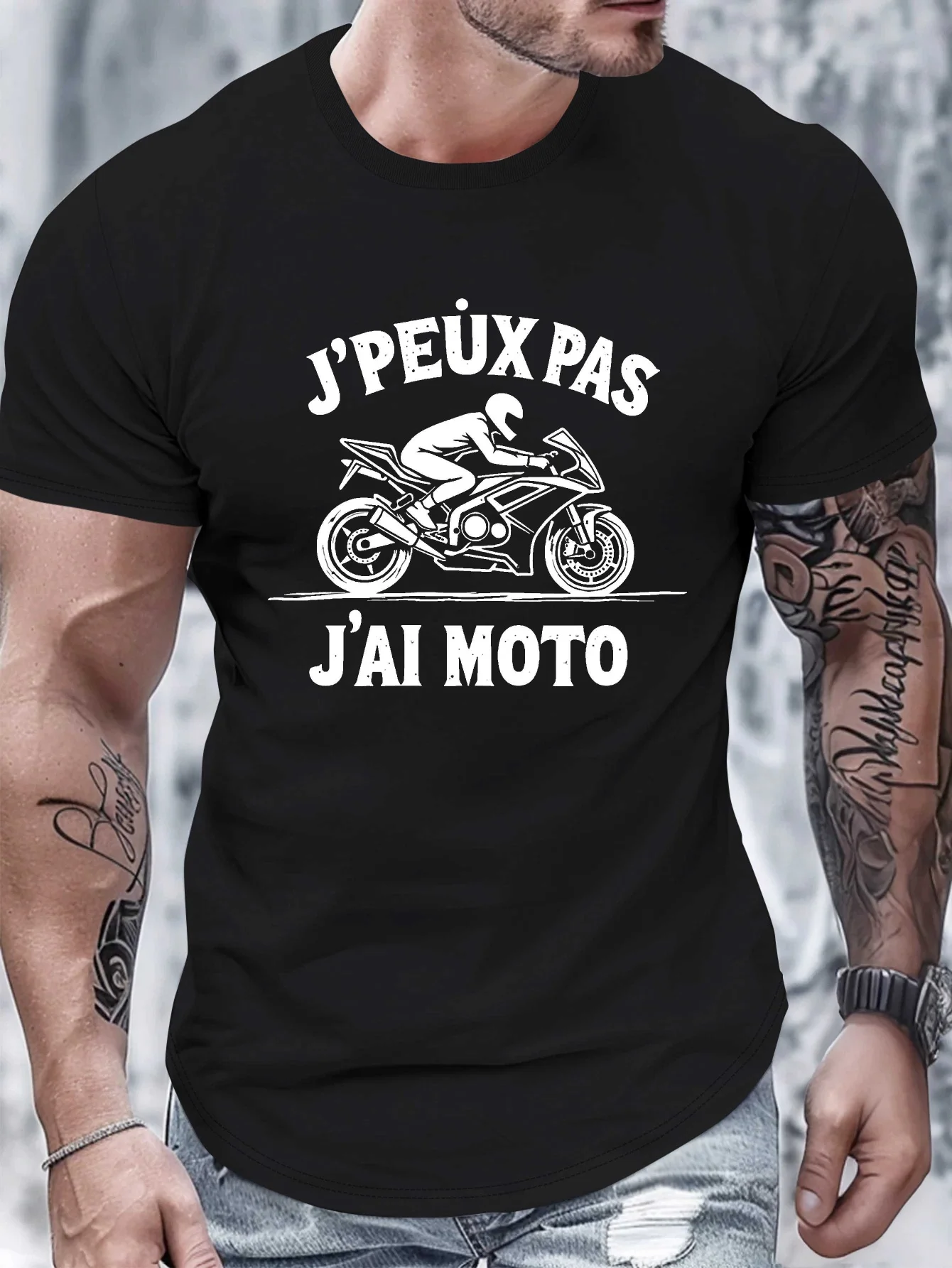 French Motorcycle Pure -Coded Men'S T-Shirt