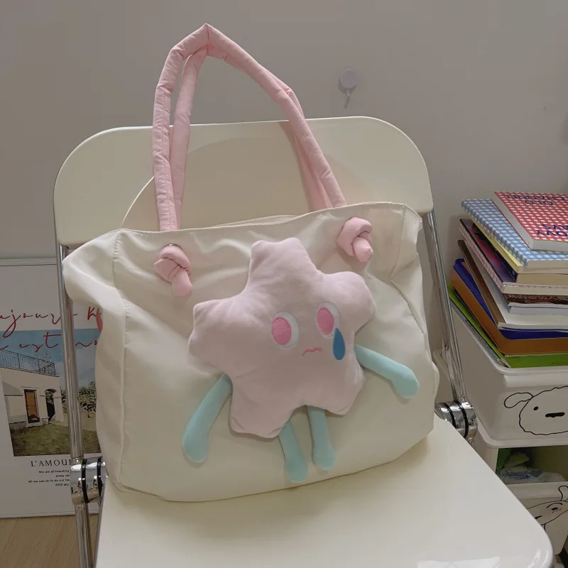 

NONSAR Student Girl Lolita Three-Dimensional Cartoon Star Handbag Japanese Girl Heart Messenger Bag Large Capacity