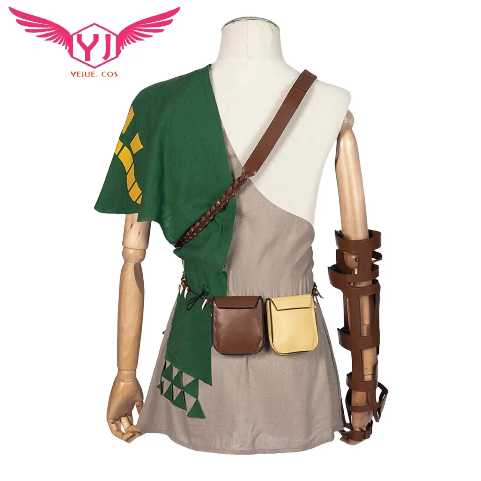 

Hot Game Zelda Breath of The Wild Link Cosplay Costume Coat Accessories 9Pc/set Adult Men Outfit for Carnival Party Halloween