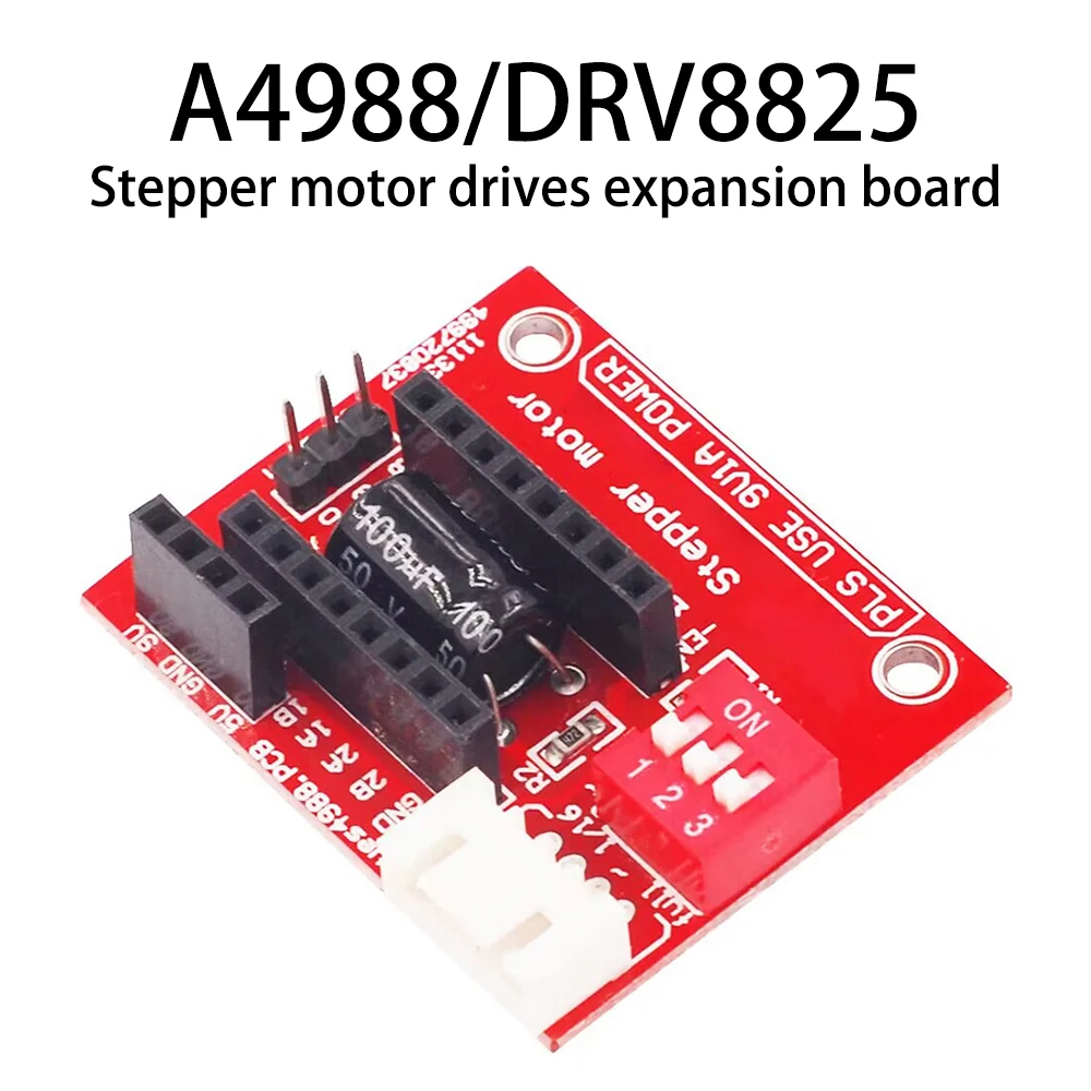 

Драйвер шагового двигателя для 3D-принтера Stepstick Drv8825, 4 Сменные платы Reprap A4988, запасные части для 3D-принтера, Ramps для Arduino