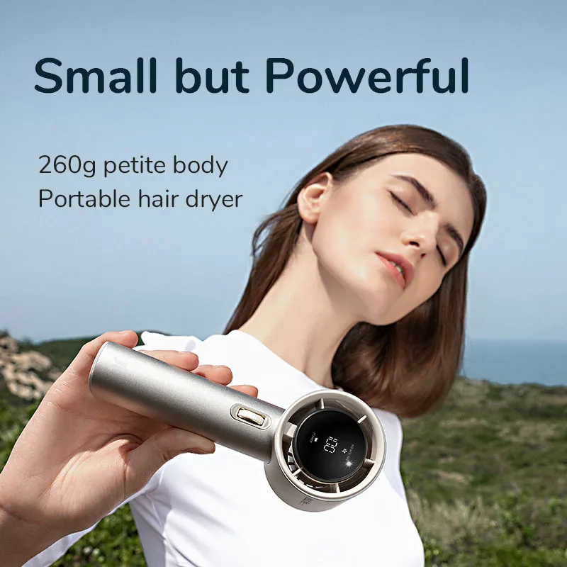 JISULIFE Mini Handheld Portable Fan, 100 Wind Speeds, 5000mAh Battery Rechargeable, LED Digital Display, Travel,Camping,Outdoor 6