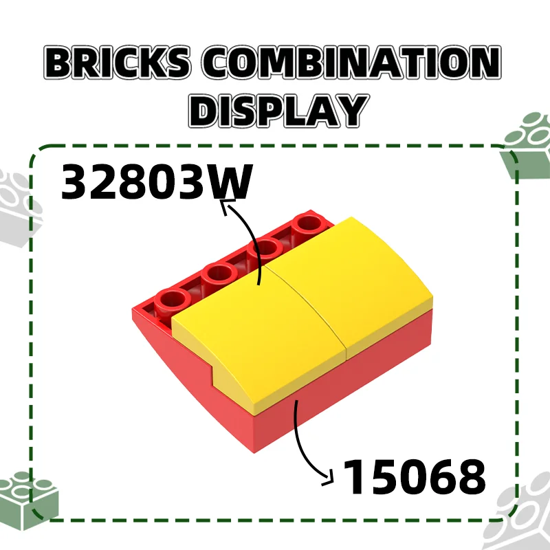WANGE 15068 100g/173PCS 슬로프 곡선 2x2 블록 Moc 컬러 액세서리 벽돌과 호환 DIY 어린이 장난감 motorcyce