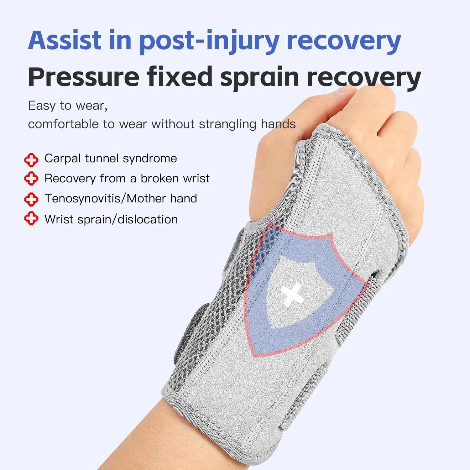 2PC Finger Joint Pain Tendon Sheath Adjustable Dual Strap Wrist Guard with Thin Design Thumb Strain Protection Strap Wrist Guard