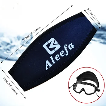 Universal Neoprene Mask Strap Cover - Hair Protection, Double Side Diving Straps for Water Sports 1