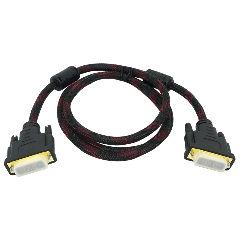 Cabo de Alta Velocidade Dvi 1.5m Banhado a Ouro Plugue Macho-masculino Dvi para Dvi 24 Mais Cabo 1080p para Lcd Dvd Hdtv Xbox - Imagem 4