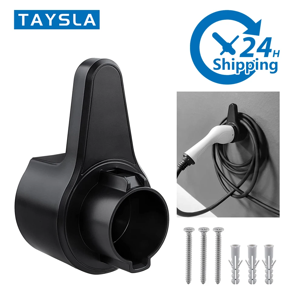 TAYSLA EV Charger Holder Wall Mount Electric Vehicle Charging Cable
