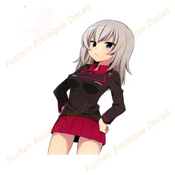 Fuzhen – décalcomanies de voiture, accessoires extérieurs pour filles Und Panzer Kuromorimine, autocollant de voiture, style de voiture 