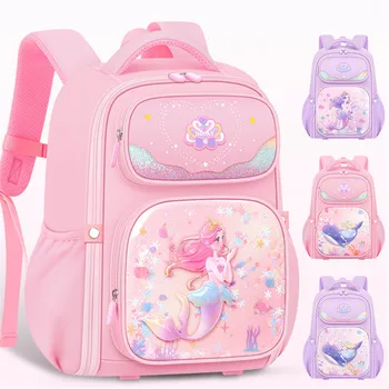 Children School Bags Girls Kids Book Bag Primary Orthopedic School Backpack Princess Backpack Schoolbag Kids Mochila Infantil 1