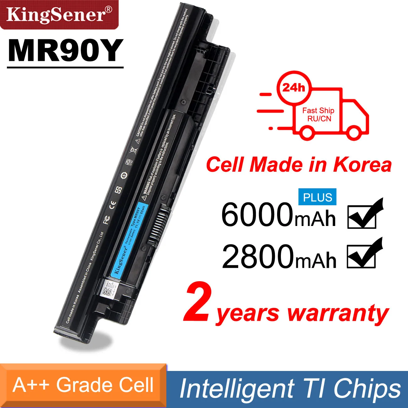 Kingsener-xcmrd Mr90y Bateria do Portátil Coréia Celular Dell Inspiron 3421 3721 5421 5521 5721 3521 5537