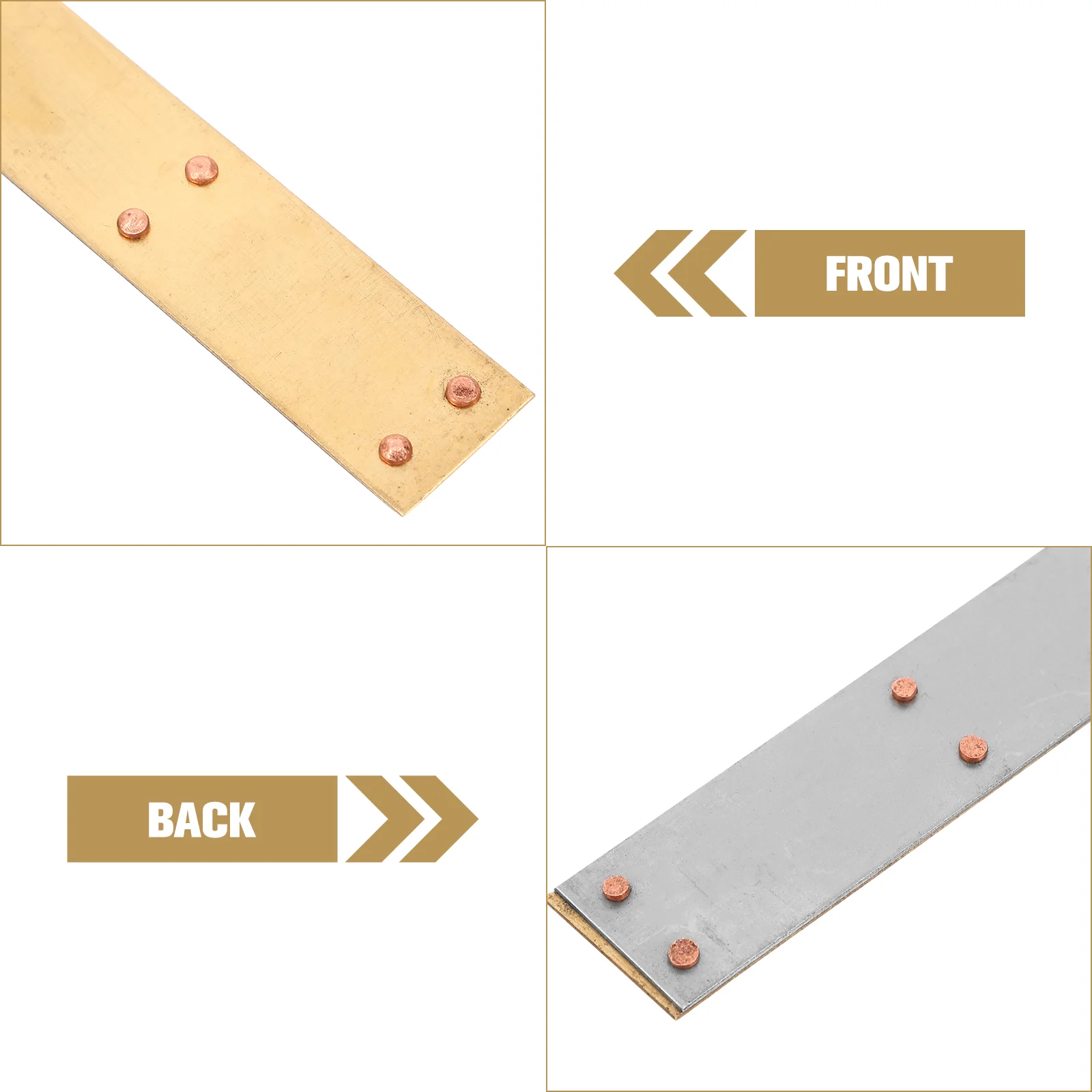 Bimetallic Strip Handle Thermal Expansion Teaching Aids Physics Lab Copper Iron Sheets Experiment Tools Educational Supplies