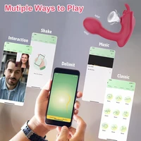 APP-Steuerung Vagina G-Punkt Vibrator für Frauen Klitoris Sauger Tragbarer Höschenvibrator Klitoris Stimulator Sexspielzeug für Paare Spiel 2