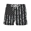 Retro 3D Flag Graphic Shorts Mens Swimming Trunks Summer Hawaii Casual Surfing Board Short Pants Students Back To School Clothes 2