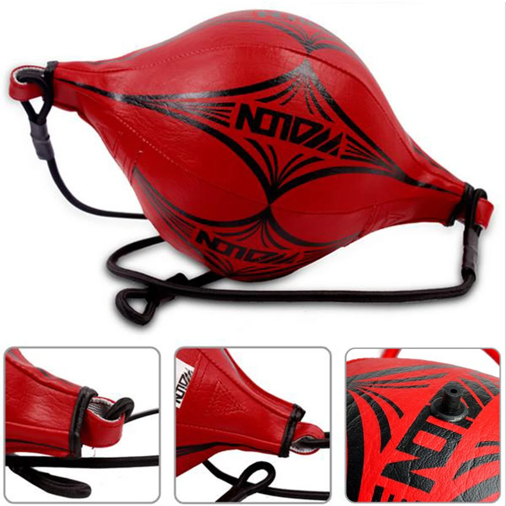 PU Leather Boxing Punching Bag Pear Boxing Bag Speed Double End Punching for Various Training Methods ﻿