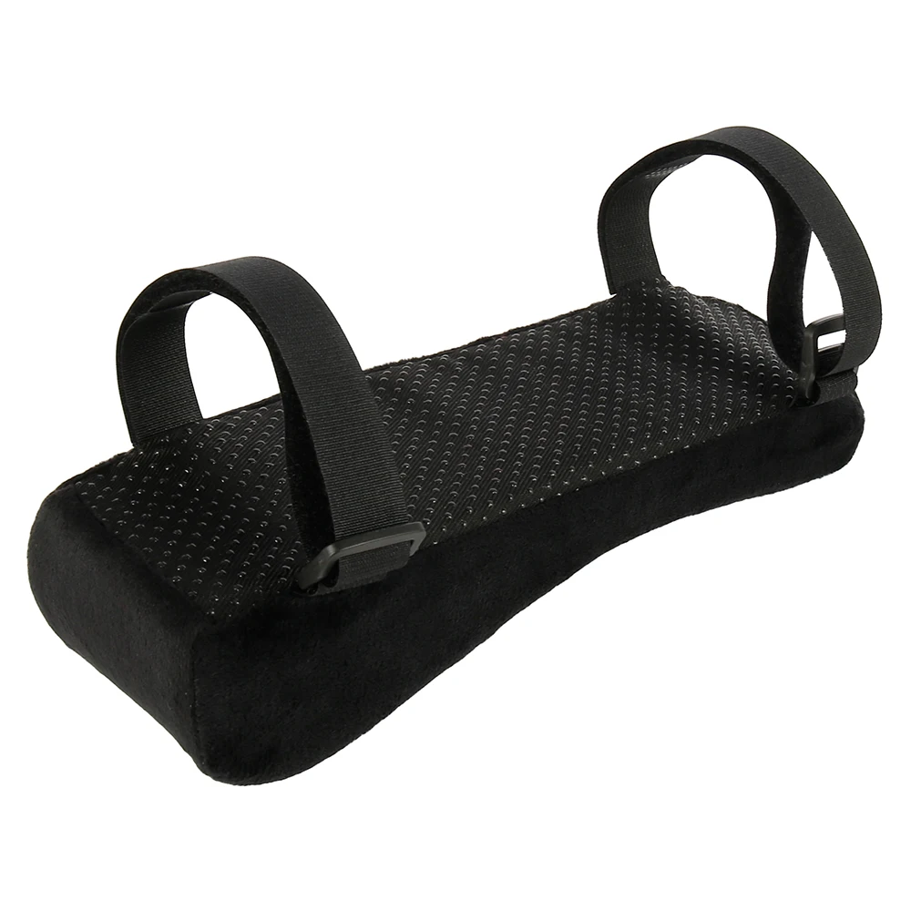 Black Curved Armrest Pads Soft Elbow Pillow for Office Chair