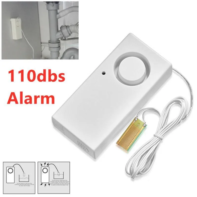 Water Leak Alarm Flood Level Bath Tub Sink Overflow Detector Sensor