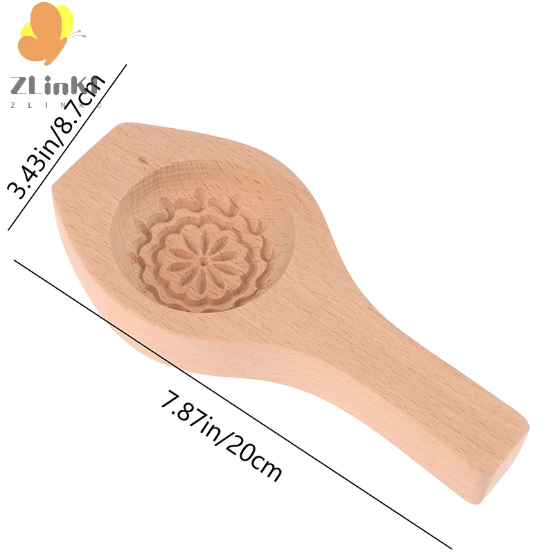 Manual DIY Wooden Steamed Bread Mold Moon Cake Fruit Biscuits Pasta Bag Steamed Stuffed Bun Tool Household Baking Artifact