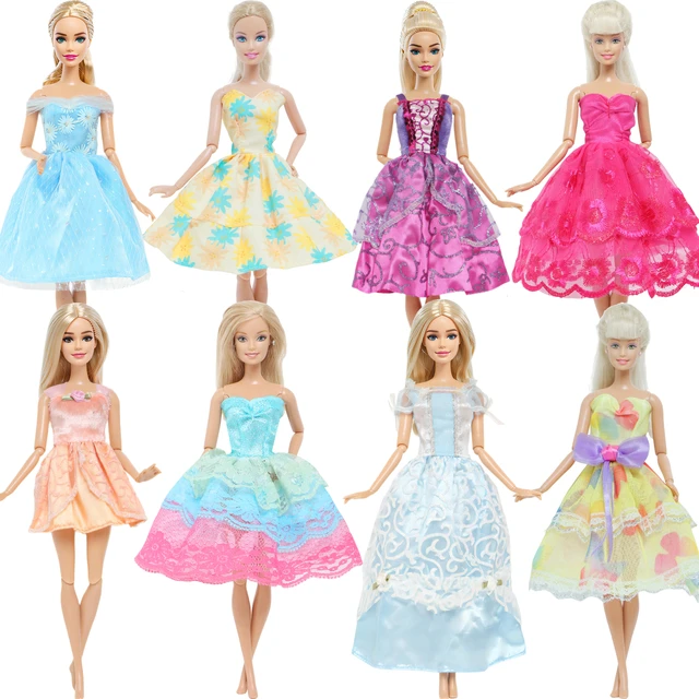 Manual da roupa do vestido de moda casual vestir saia artesanal roupas  modernas para barbie boneca acessórios diy meninas brinquedos artesanato  material - AliExpress