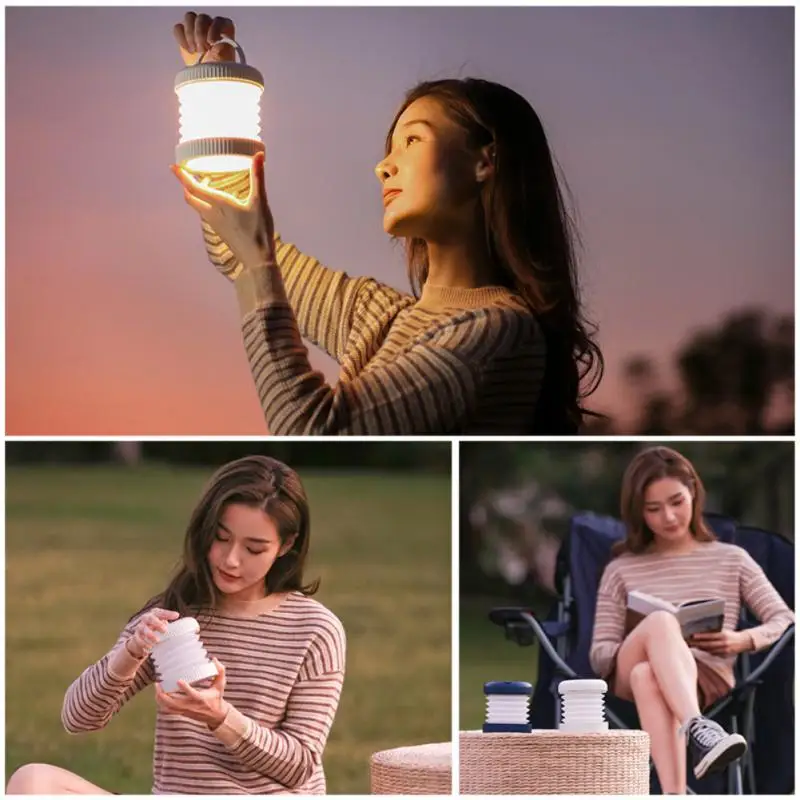 

Magnetic Body Tent Light Portable Outdoor Folding Transparent Folding Lamp Waterproof Camping Lantern Fold Usb Charge