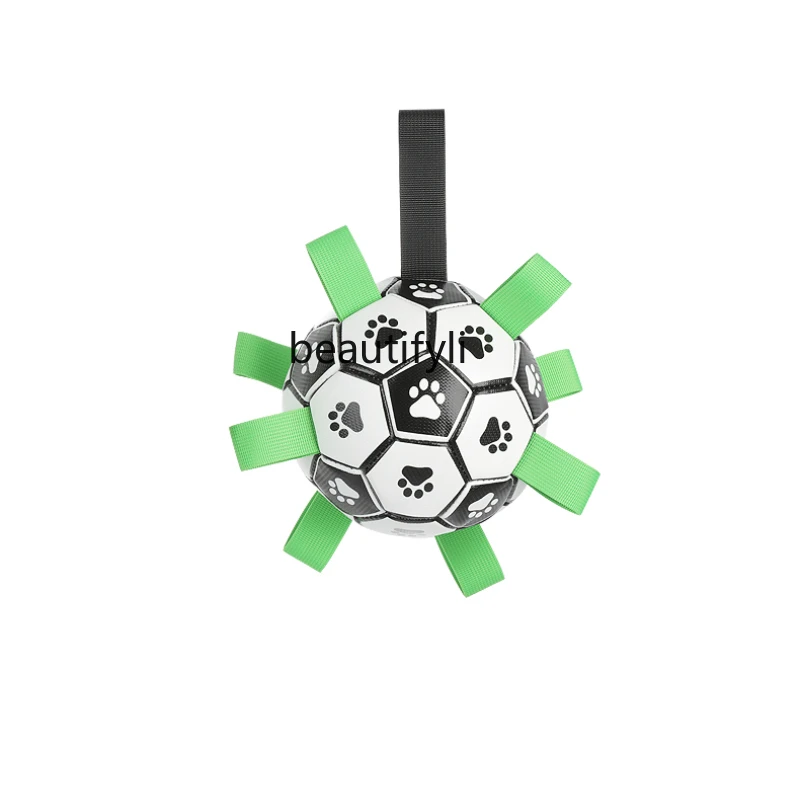 

yj Dog Toy Ball Border Collie Self-Hi Toy Labrador Corgi Training Dedicated Dog Football Bite-Resistant