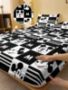 1 cartoon cute Mickey pattern digital printed frosted Fitted Sheet,bedroom printed bed cover,bedding(No pillowcase) 1