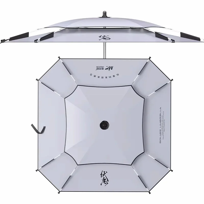 Fishing Parasol Octagonal Fishing Umbrella Stainless Steel Rod Beach Large Parasol Backyard Umbrella 2.2-2.4M