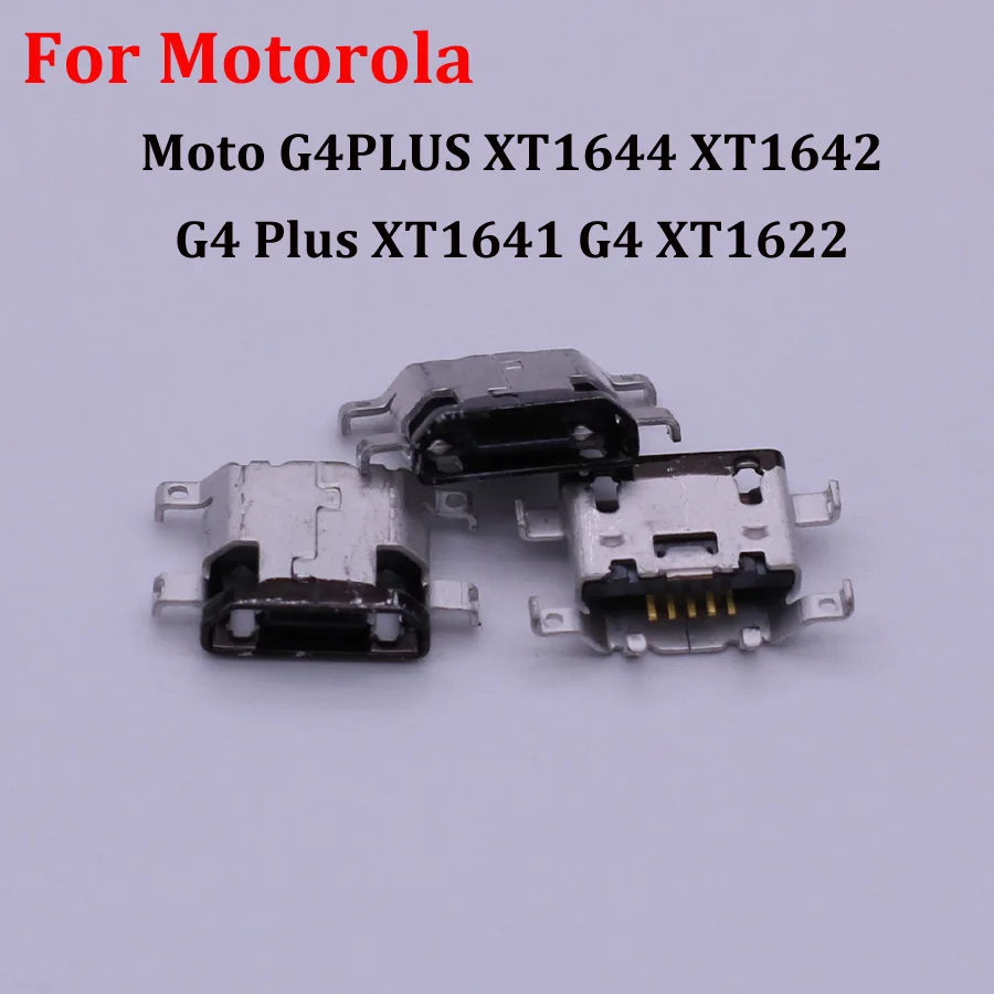 Разъем зарядного устройства Micro Usb 10-100 шт. для Motorola Moto G4PLUS XT1644 XT1642 G4 Plus XT1641 G4 XT1622, зарядный док-порт
