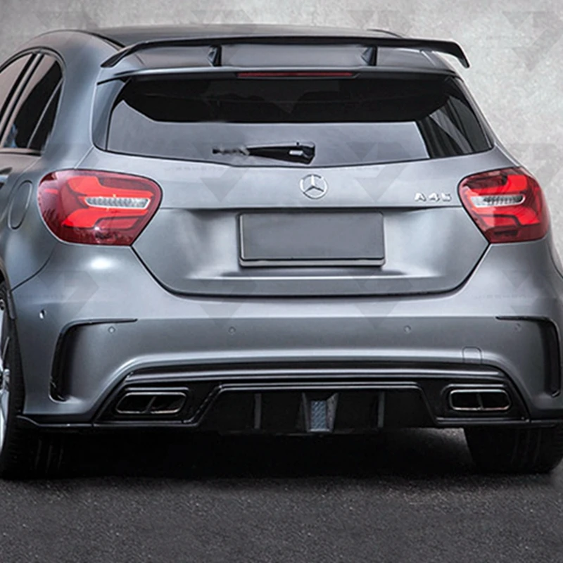 For Benz W176 A260 A45 2013-3018 High Quality Carbon Fiber Rear Boot Wing Spoiler Rear Roof Spoiler Wing Trunk Lip Boot Cover