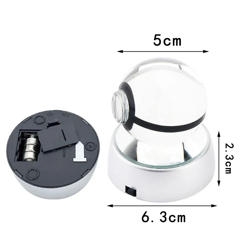 3Dクリスタル ポケモン ゲンガー ガラス モンスターボール 台座付き