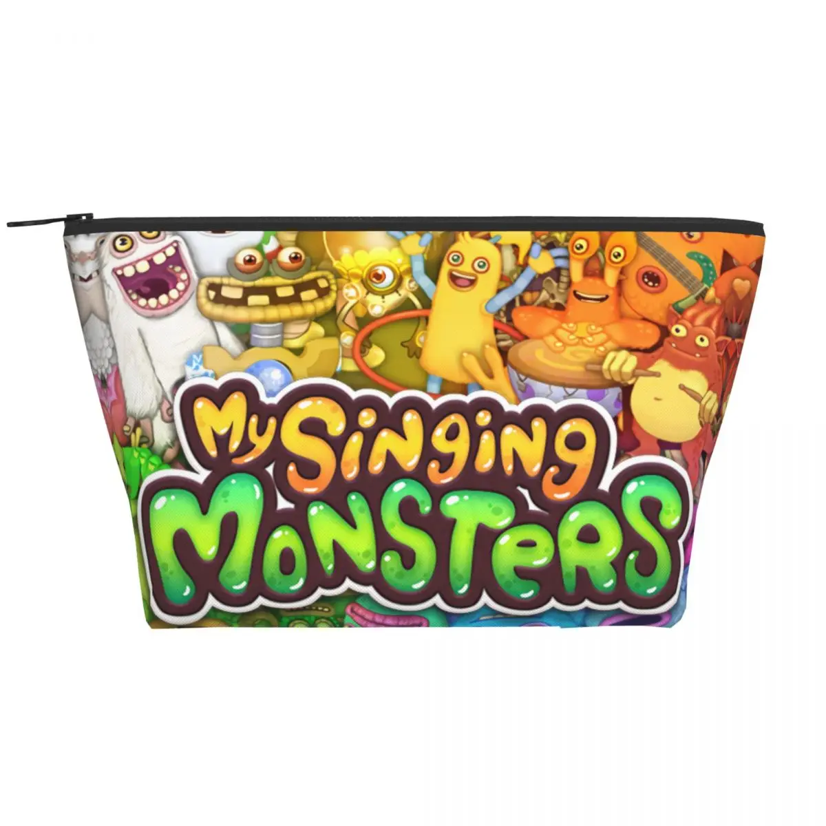 My Singing Monsters Play Game Cosmetic Bag Women Fashion Large Capacity Makeup Case Beauty Storage Borse Da Toilette