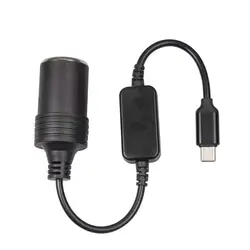 Dual - Port USB & Type - C Cigarette Lighter Adapter - Universal Car Electronics Accessory (Type C)