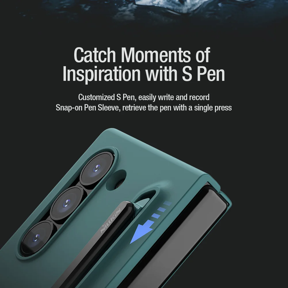Premium Anti-Fingerprint Silicone Case with S-Pen Holder