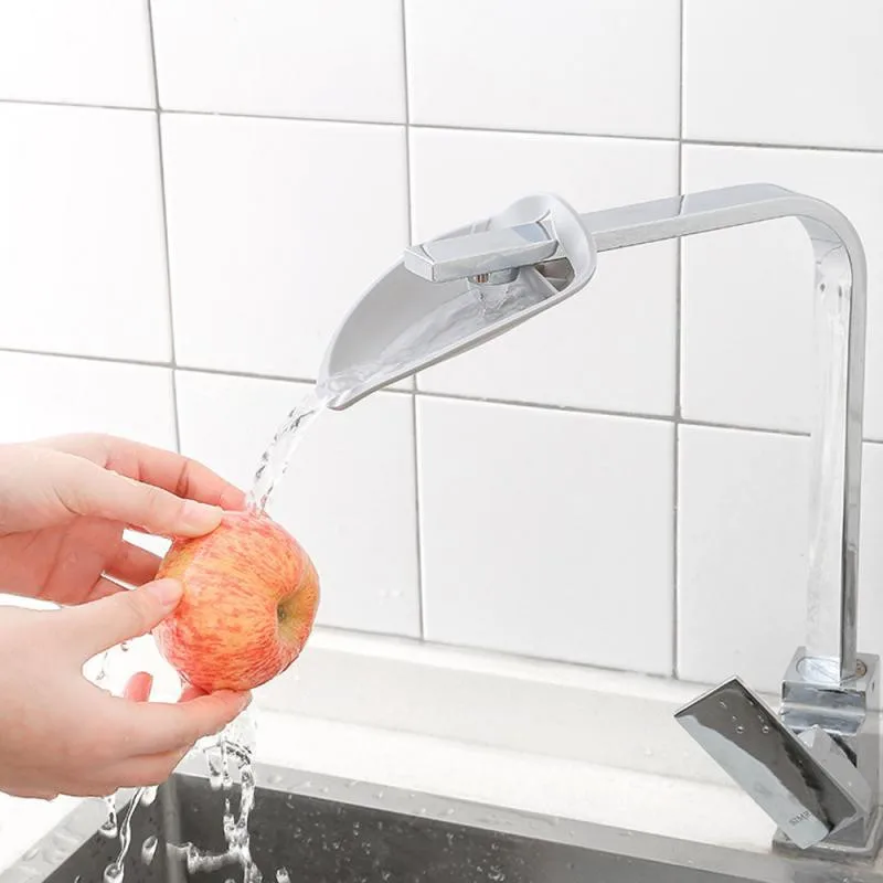 

Sink Silicone Faucet Extender Auxiliary Water Diverter Saving Help Children Wash Hands Device Kitchen Bathroom Faucet Extension