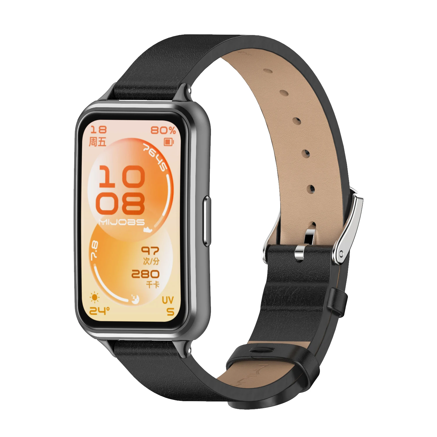Leather Strap Bracelet for Huawei Band 11 Series Watch