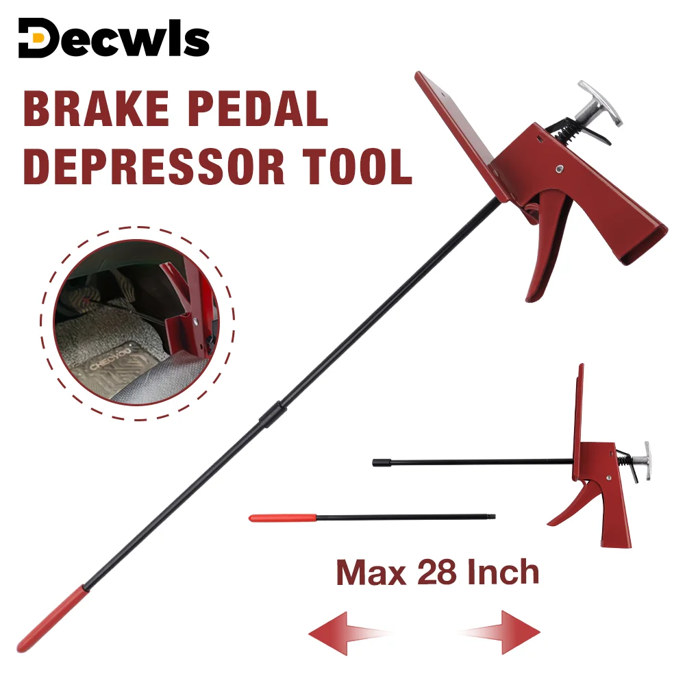 Car Brake Pedal Depressor Tool 28-Inch Car Brake Pedal Depressor Tool Adjustable Prevent Vehicle Slipping For Car Testing/Car Maintenance